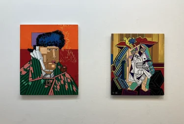 teps Gallery 日影眩 個展「直方体による絵画の再構築」感想